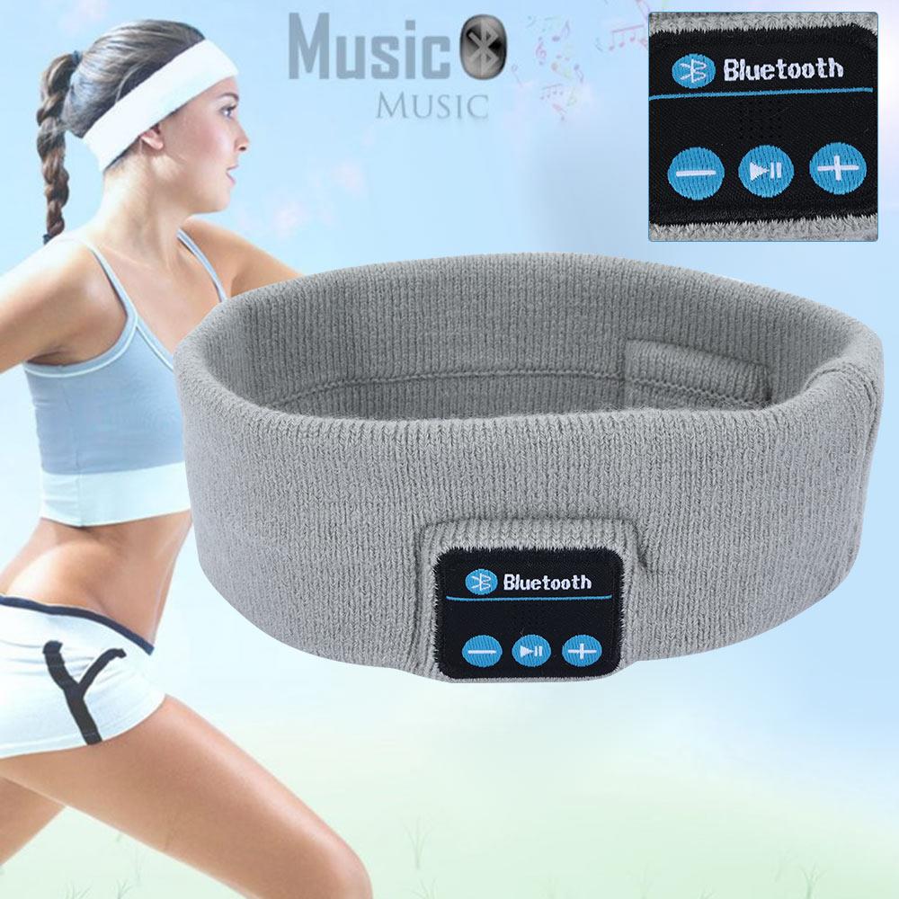 Huvudband Stickat Tyg - Musik Huvudband för Löpning och Yoga - Damhårband