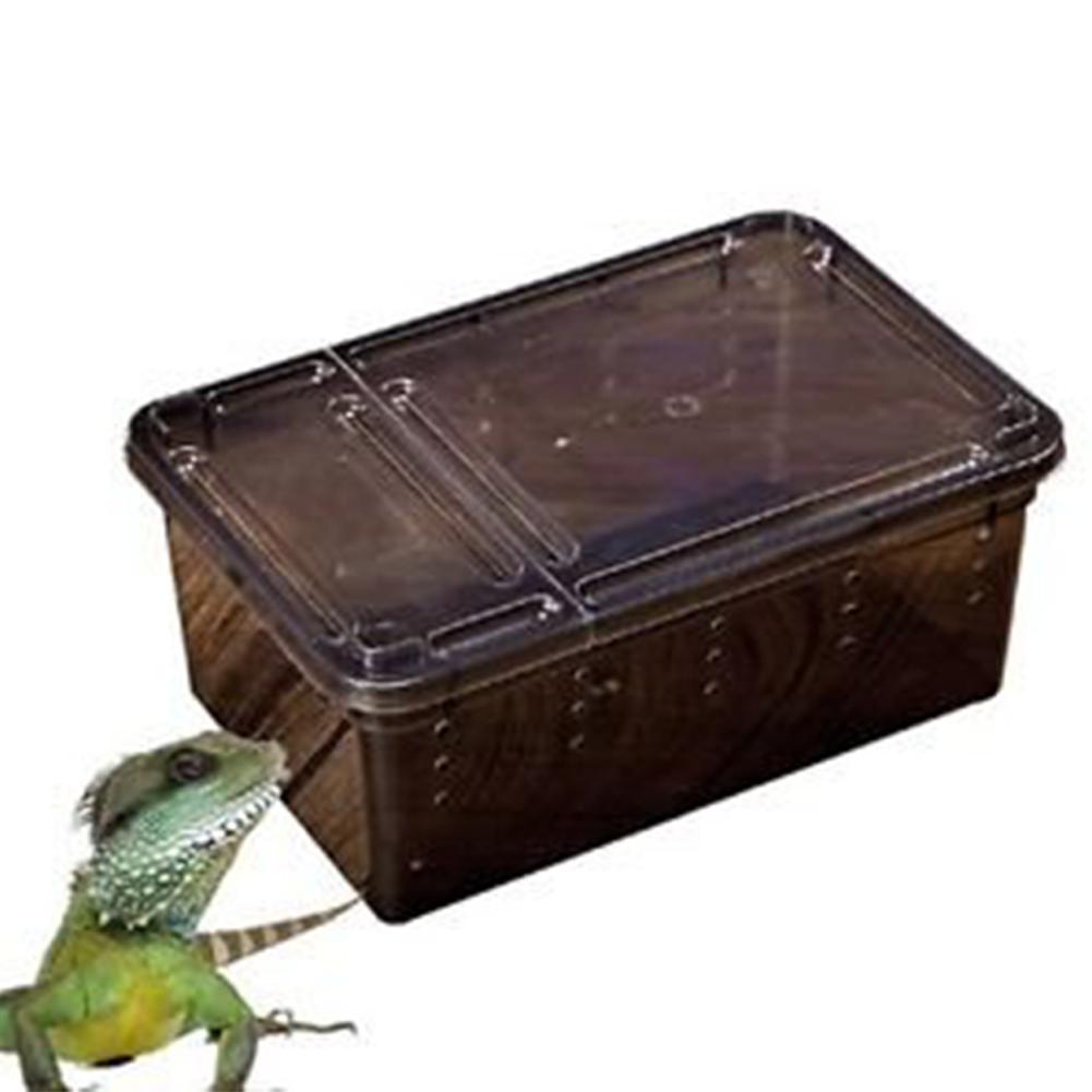 Reptilian Feeding Box Escape-proof Transparent Spider Horn Frog Turtle Snake Breeding Container
