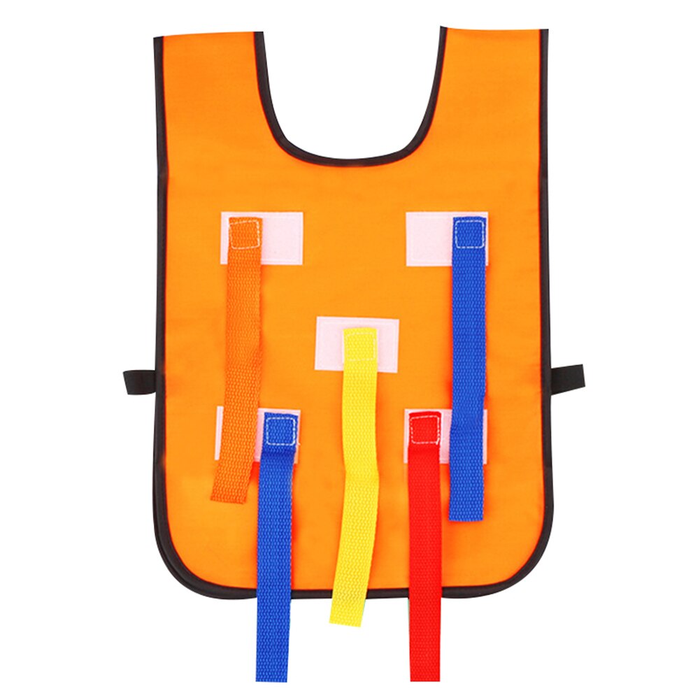 Children Kids Pull Catch Tail Toy Training Teamwork Games Educational for Outdoor Sports BM88: Orange Adult vest