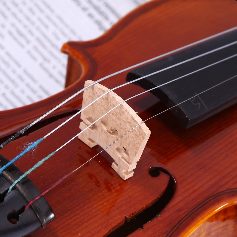 Optional Sizes Durable Violin Bridge Violin Bridges Fiddle Maple Wood for 4/4-3/4 Size Instrument Accessories Violin Strings