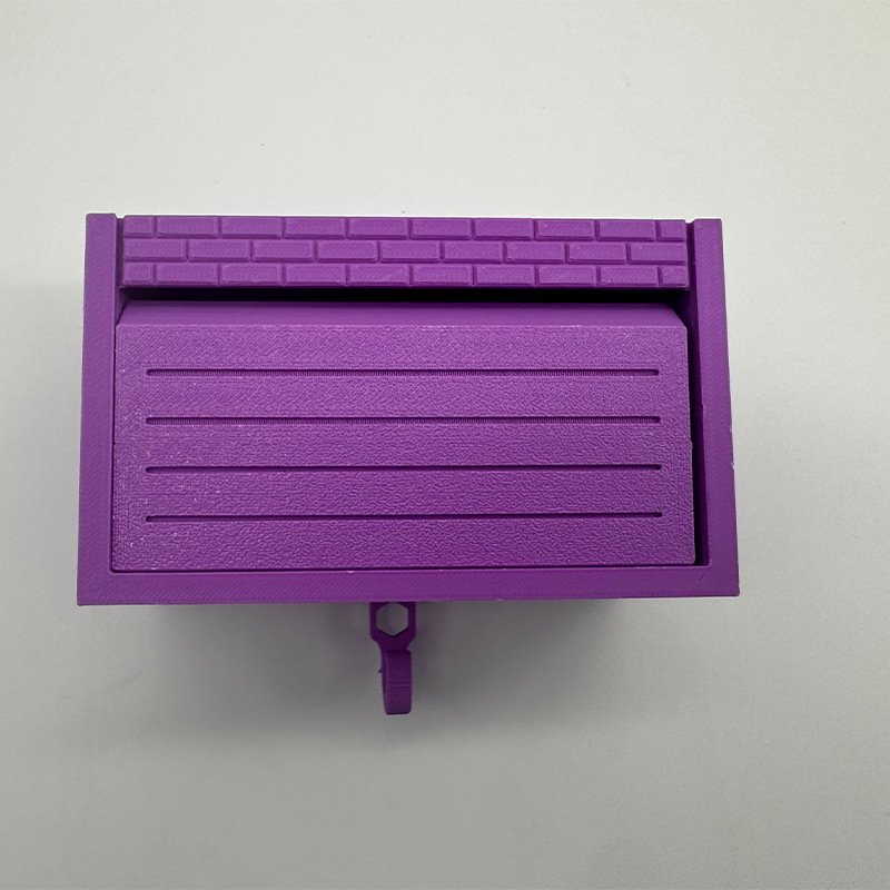 Fun Toy Key Storage Box Room Wall Decoration Garage Key Storage Rack With Door Opening Garage Key Hook Keychain: Dark pink