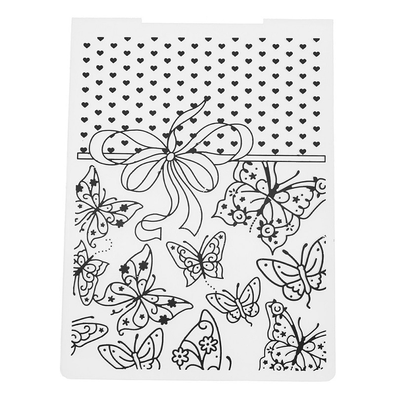 1PC Butterfly Plastic Template Craft Card Making Paper Cards Photo Album Wedding Decoration Scrapbooking Embossing Folder