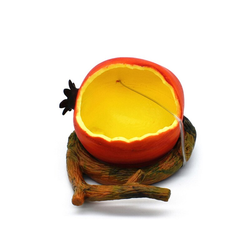 Fruit Vegetable Shape Birds Feeder Bowl Parrot Water Food Feeding Bowl Container Animal Drinking Feed Cup for Birds Cage Accesso: Pomegranate