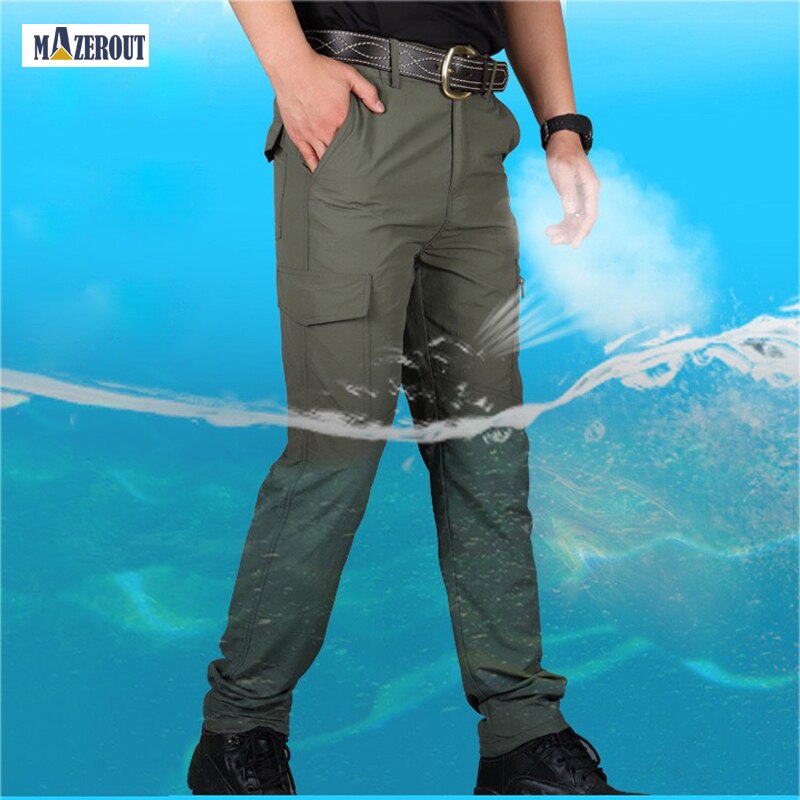 Men Summer Camping climbing trekking fish hiking Waterproof Outdoor Pant Breathable Quick Dry Trousers sports Oversize