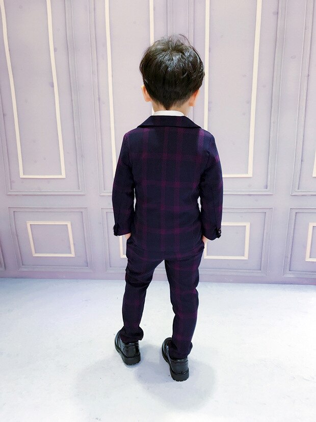 Formal 3PCS/SET Boy Suits Weddings Kids Prom Suits Black Wedding Suits Boys Big Children Clothes suit Boy Formal Classic Costume