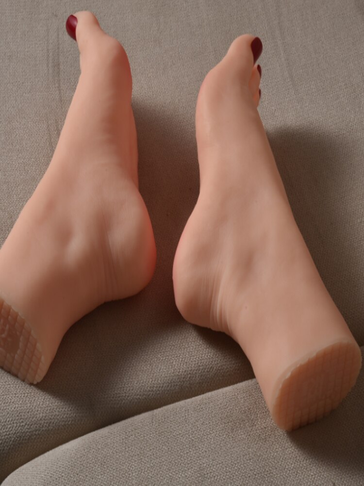 Echte Vrouwelijke Voet Mannequin Lichaam Bloed Vesse Siliconen Zijden Kousen Voor Schilderen Teen Positionering Bone Silicagel 1 Paar D119