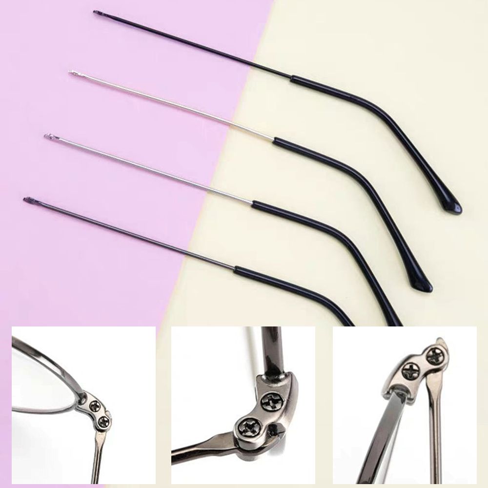 1 Pair Glasses Metal Replacement Leg Temple Arm Eyeglasses Frame Anti-Slip Glasses Frame Repair Eyewear Accessories Universal