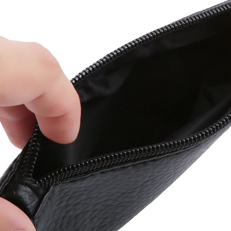 Simple Men Women Wallets PU Leather Bag Zipper Clutch Coin Purse Phone Wristlet Portable Handbag For Party Shopping