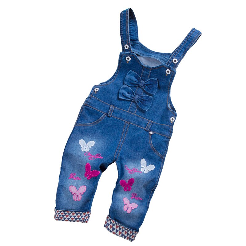 Calças de algodão do bebê do bebê recém-nascido calças de cintura alta cinto cruz leggings do bebê meninos meninas calças denim arco bib