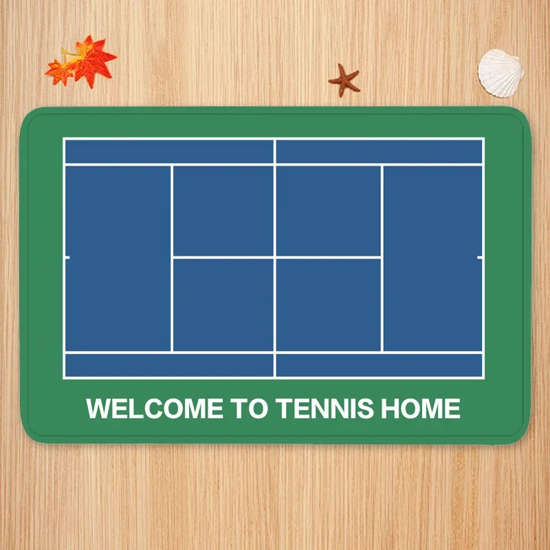 Antislip Tennisbaan Deur Mat Tapijt Badkamer Keuken Balkon Woonkamer Veranda Bed Woondecoratie: 50 cm x 180 cm / Blauw