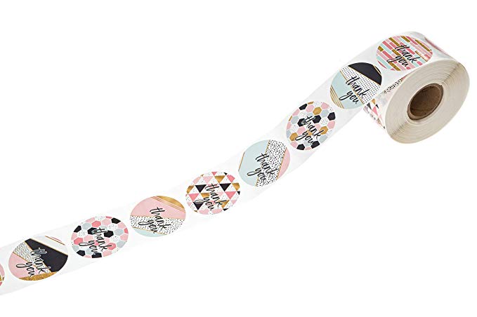 8 ontwerpen van dank u stickers seal labels 500 stuks etiketten per rol sticker voor pakket decoratie briefpapier sticker