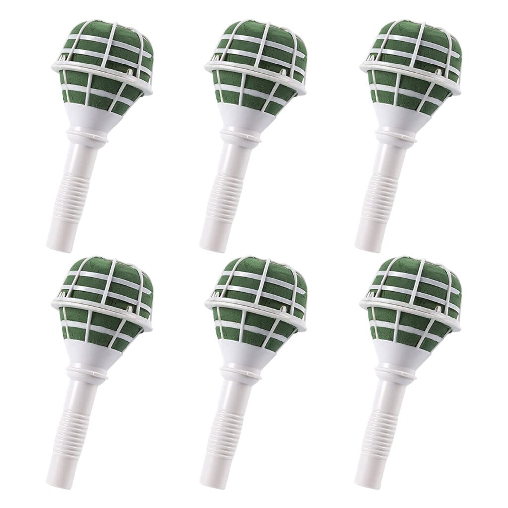 6pcs Bouquet Holder, Bridal Handle Floral Handle for Flower Arrangement, Wedding