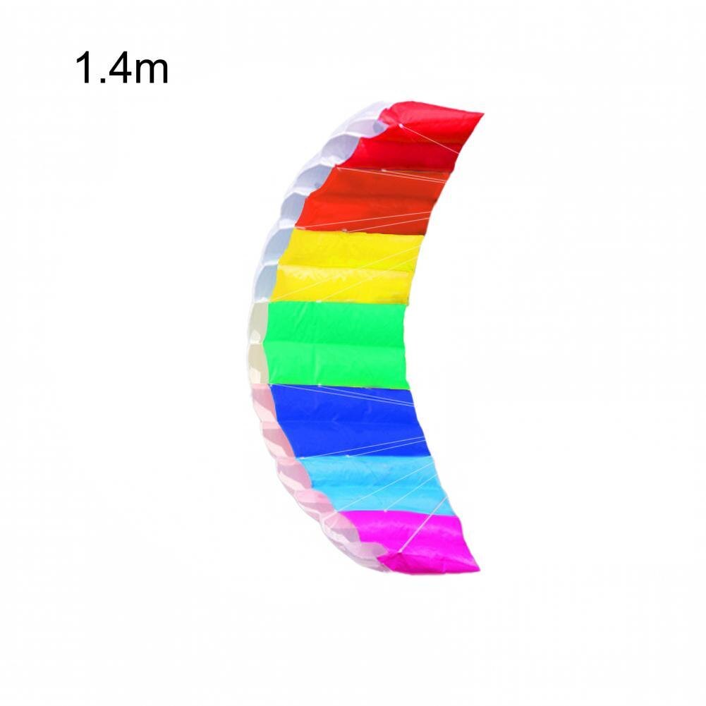 Universal Kite Toy Good Workmanship Flying Kite Exquisite Folding Rainbow Dual Line Kite:  1.4M