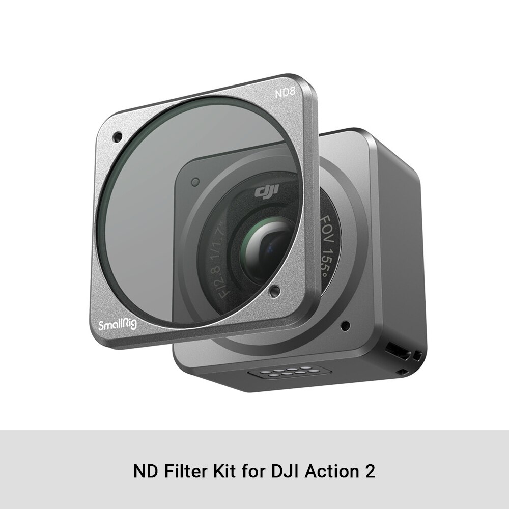 SmallRig Camera Cage for DJI Action 2 Full Cage with cold shoe for Tripod microphones LED lights Camera Accessories 3661