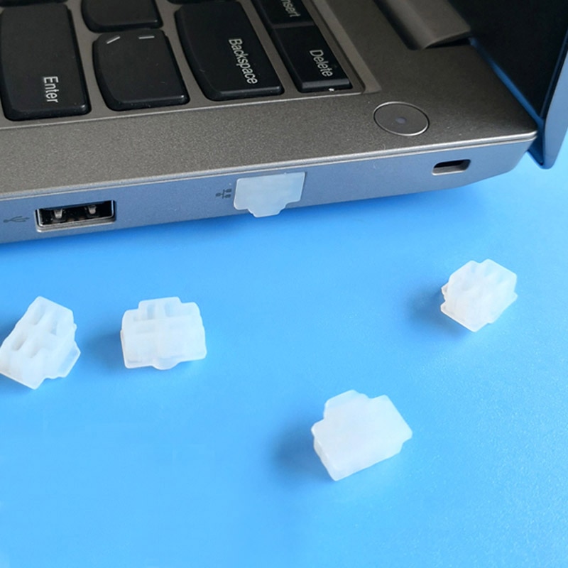 100-1000pcs RJ45 Networke Interface Protector Cover Cap Anti Dust Plug Voor computer Router Ethernet Hub Poort