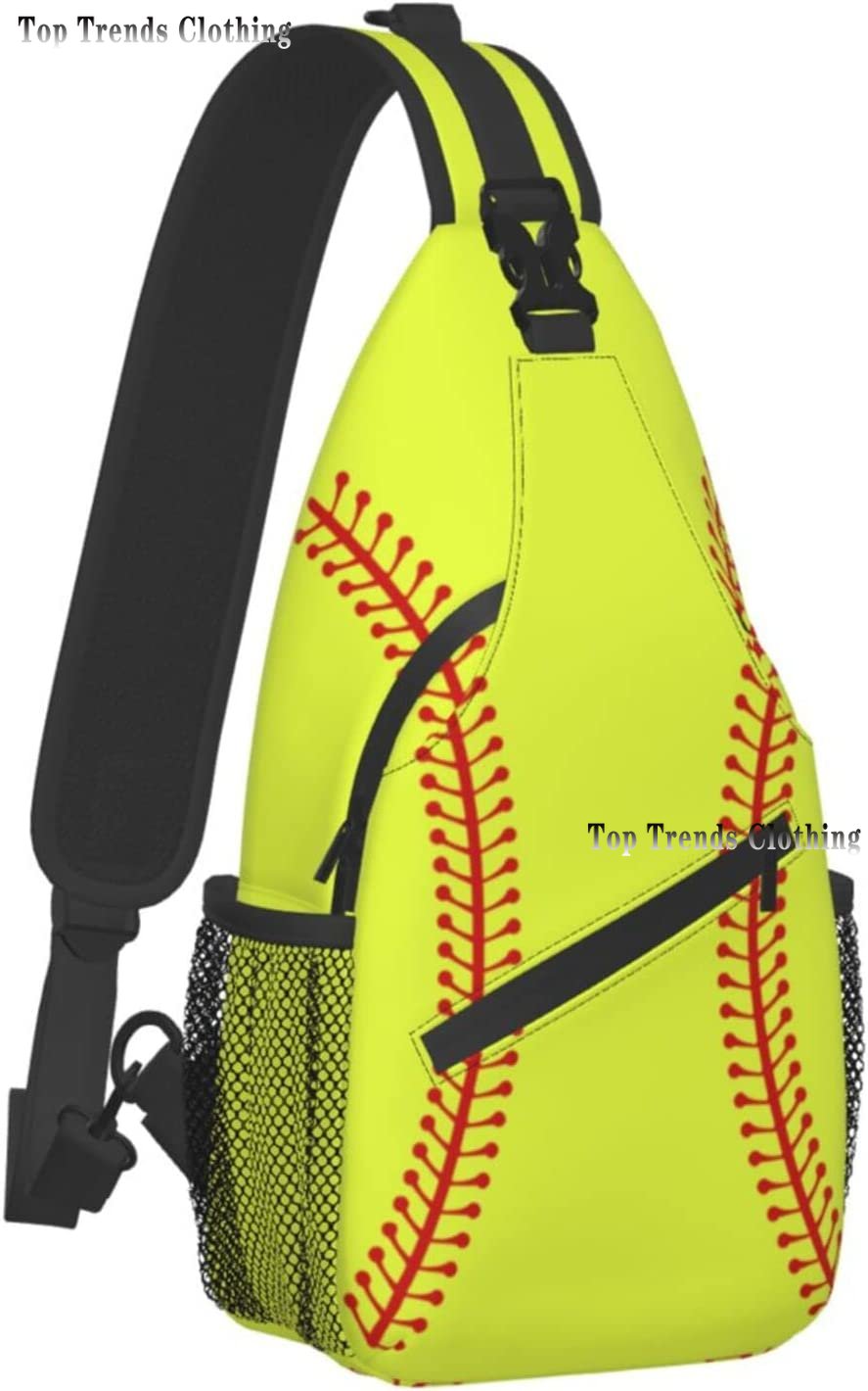 Baseball Sling Borst Zak Sport Baseball Crossbody Tassen Voor Mens Womens: Clear