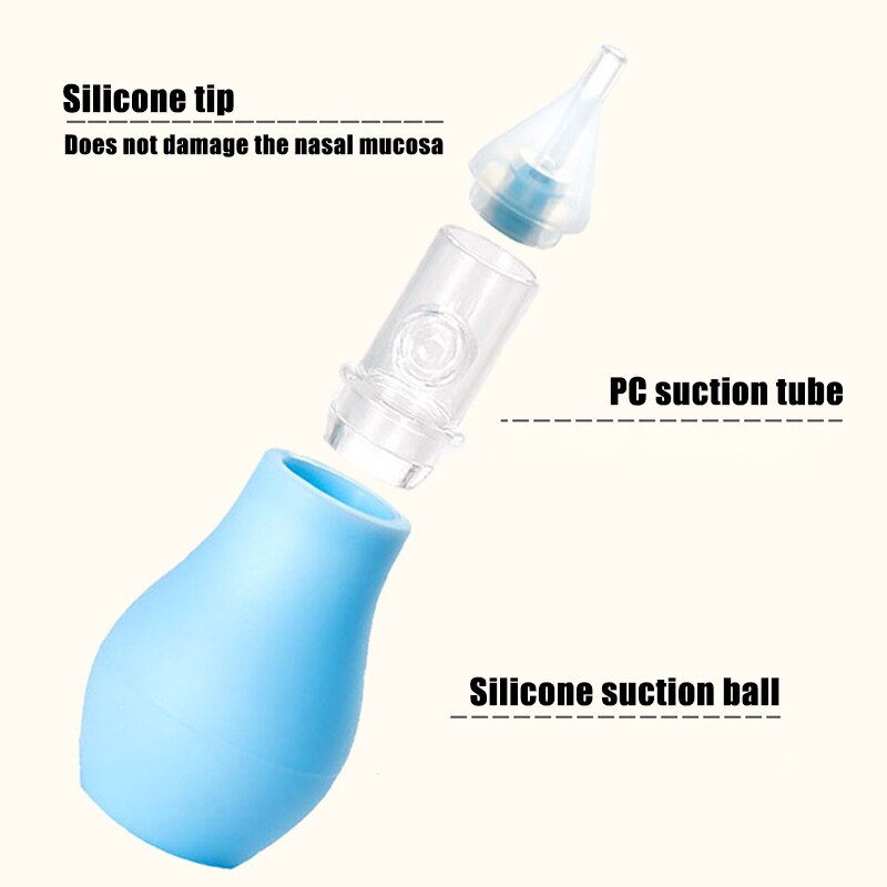 Baby Nasal Aspirator Silicone Bulb Aspirator Snot Sucker Mucus Sucker BM88