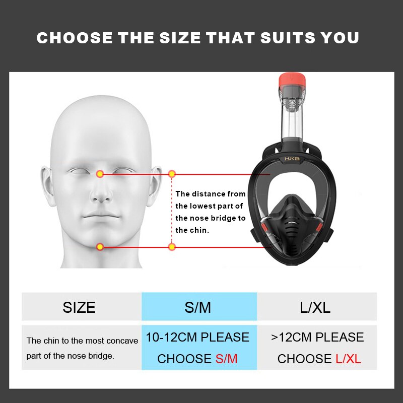 Underwater Scuba Anti Fog Full Face Diving Mask Snorkeling Single Breathing Tube Scuba Diving Equipment Swim Goggles