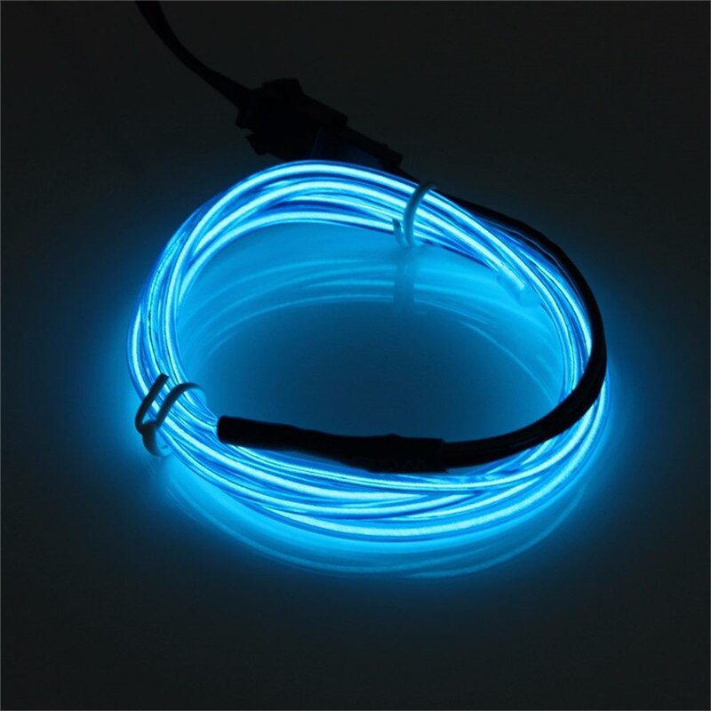 5m Neon Light Dance Party Decor Licht Neon LED lamp Flexibele EL Wire Rope Tube Waterdichte LED Strip Met controller