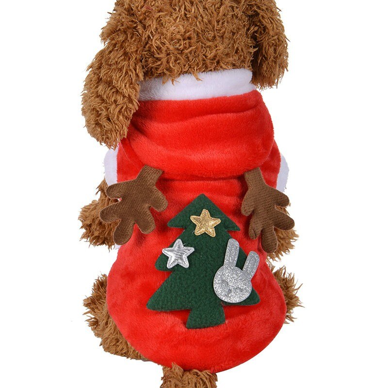 Kerst Hond Kleding Santa Kostuum Hond Kerst Kleding Winte Jas Kleding Leuke Puppy Outfit voor Hond Plus Maten S-XL