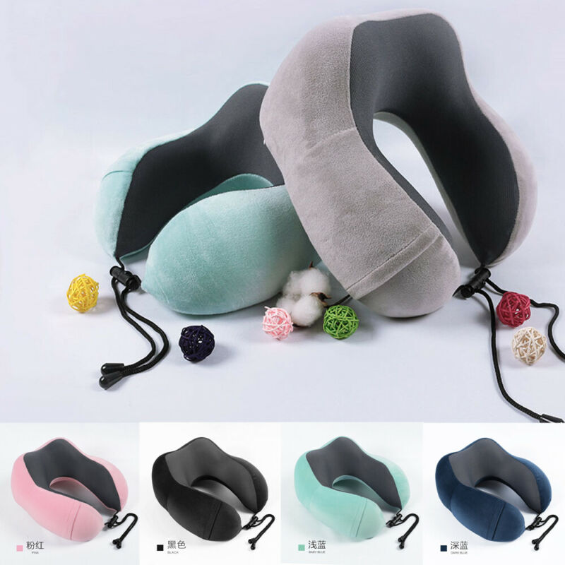 Luxe Premium Memory Foam U Vormige Hals Ondersteuning Head Rest Kussen Reizen Kussen Nek Bescherming Kussen