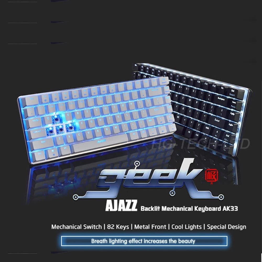 Keyboard For Computers Ak33 Mechanical Keyboard Blue Black Switch 82-keys Backlit Gaming Keyboard Keycaps Keyboard Mechanical
