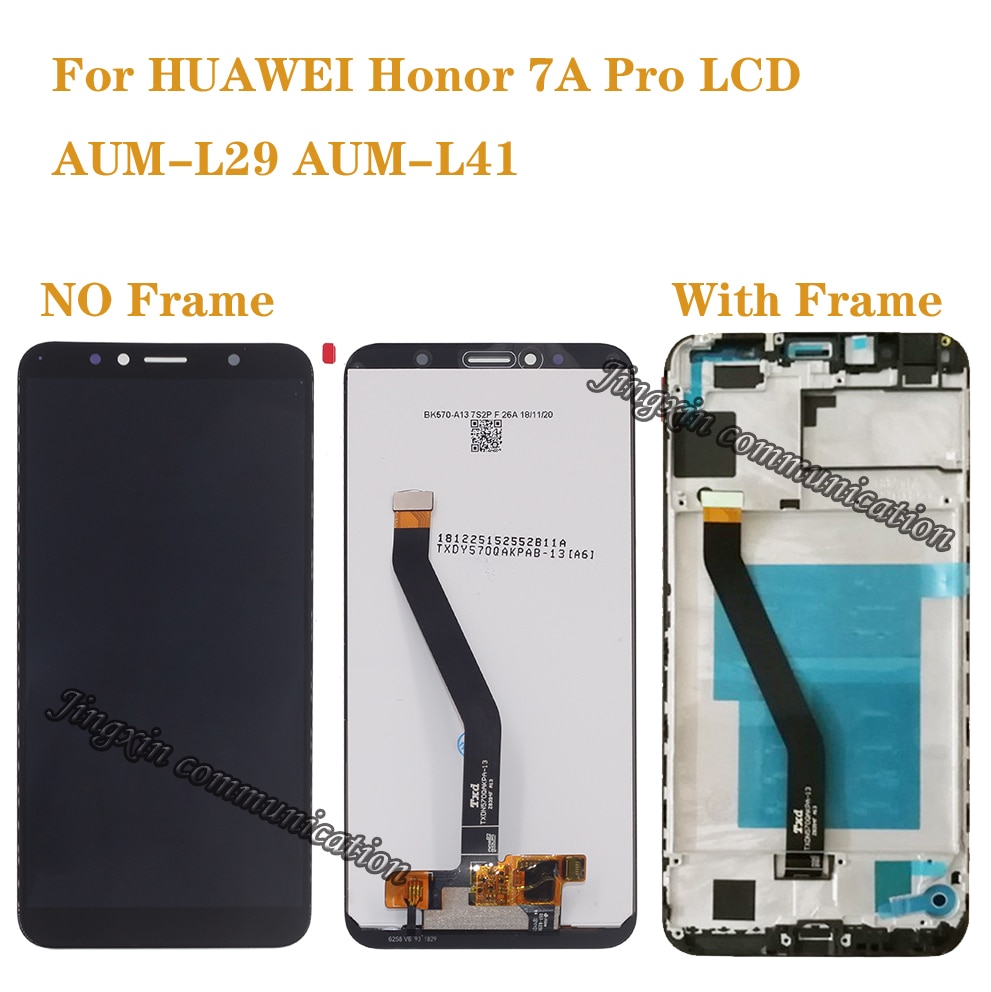 5.7 Lcd Voor Huawei Honor 7A Pro AUM-L29 Aum-L41 Lcd Touch Screen Digitizer Componenten Met Frame Reparatie onderdelen