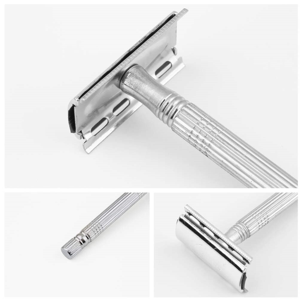 Safety Double Edge Razor For Men Barber Straight Razor Men's Shaving Face Razor Blades Shaving Machine