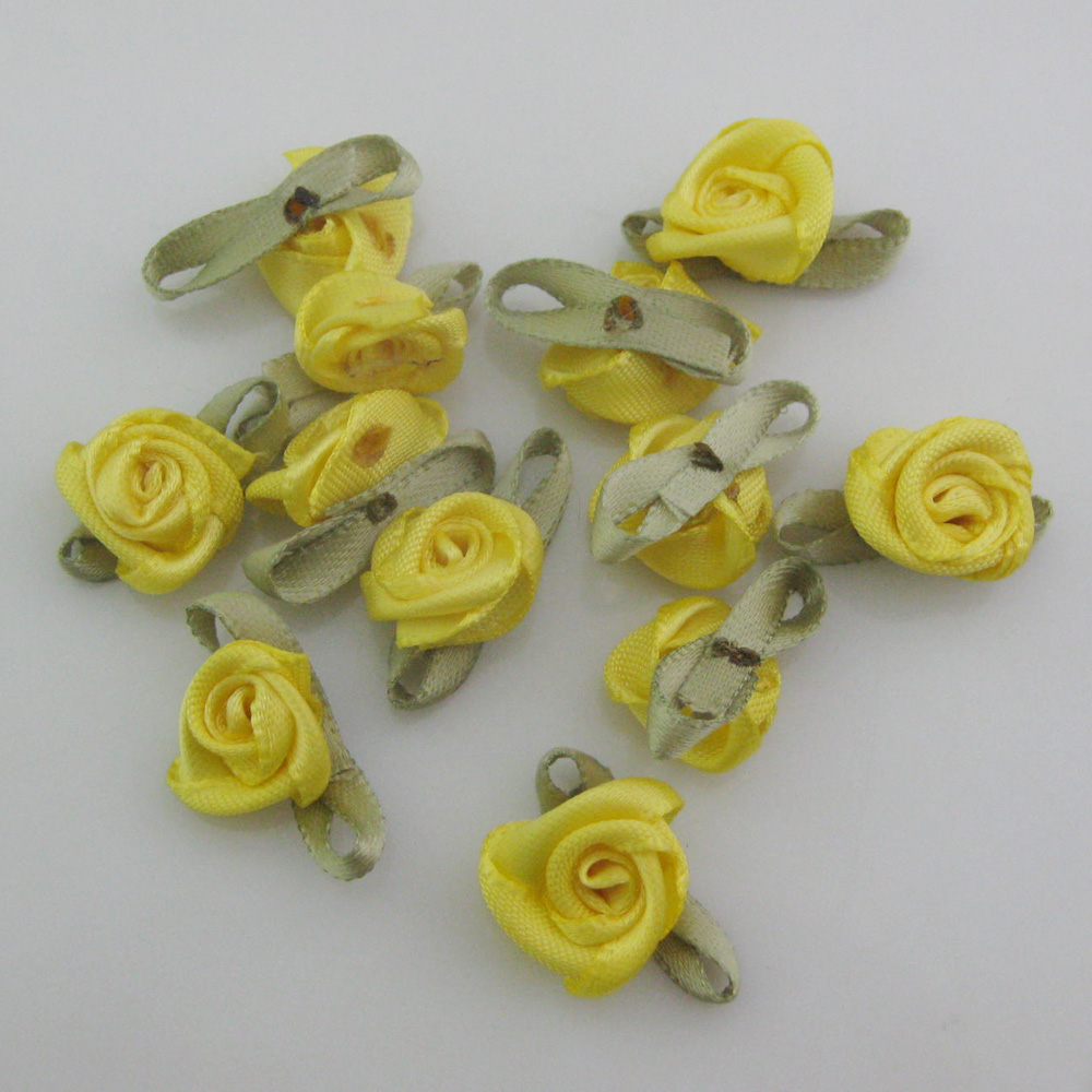 30 Farben zur Auswahl, 50 Stück, modische Rosenrosetten mit Blatt, Stoff, Blumen, Zubehör, DIY, Basteln, Nähzubehör: transparent