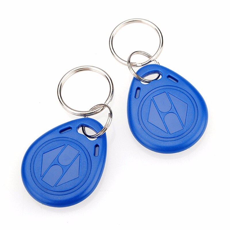 100 stks/partij 125 khz RFID Proximity ID 125 khz Kaart Token Tags Key Keyfobs Access Control Gebruik Blue