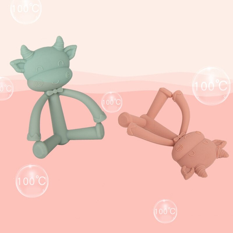 Del bambino del silicone Dentizione Masticare Giocattoli Sensoriale Ciucci per Bambini per Lo Sviluppo