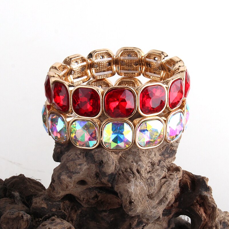 RH Nuovo Progettista Delle Donne di Modo Armbander Estate Multicolore di Cristallo Braccialetti Per Le Donne del Regalo Dei Monili