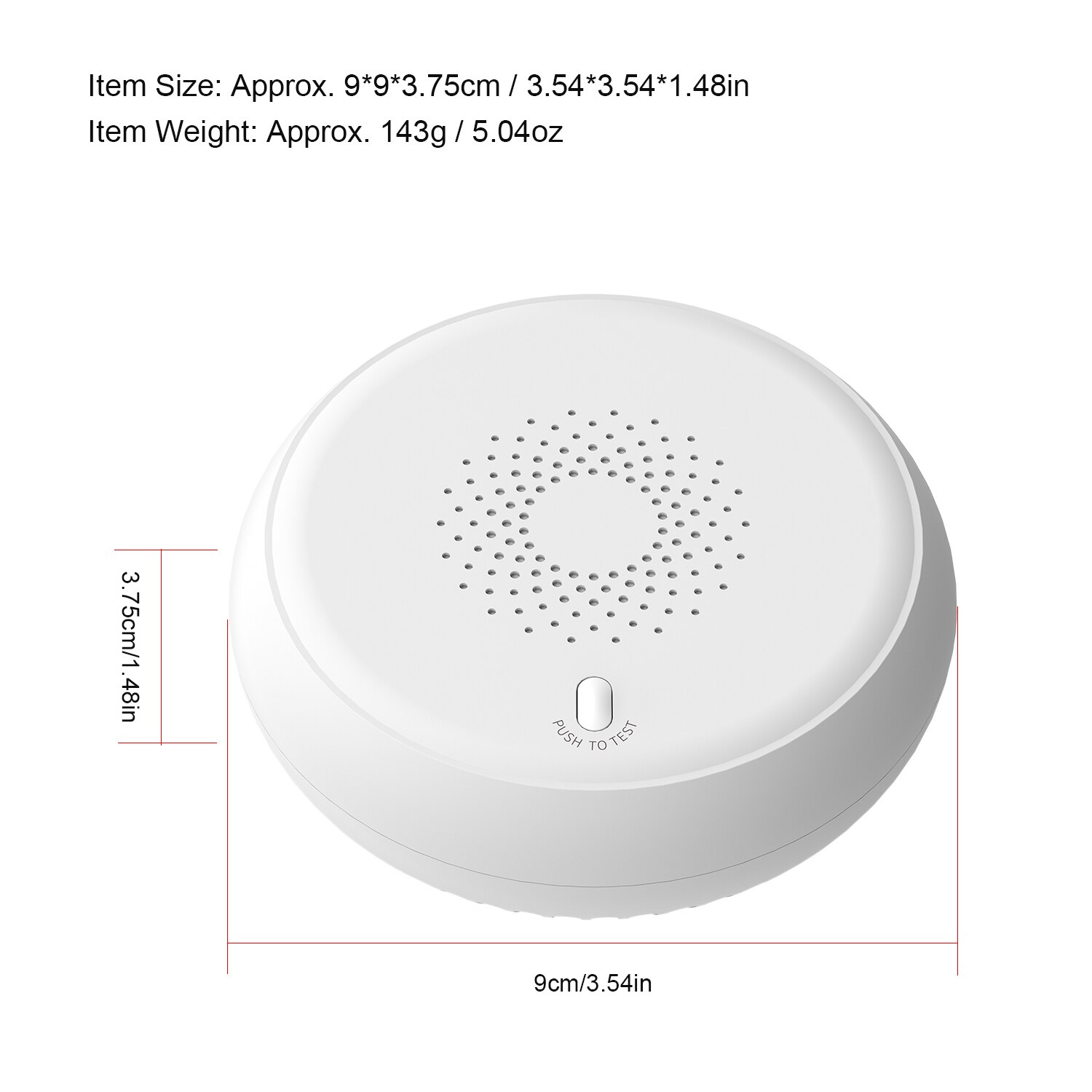 Zigbee Rookmelder Draadloze Brandalarm Automatische Intelligente Huishoudelijke Alarm Sensor Wit RSH-ZigBee-SS01