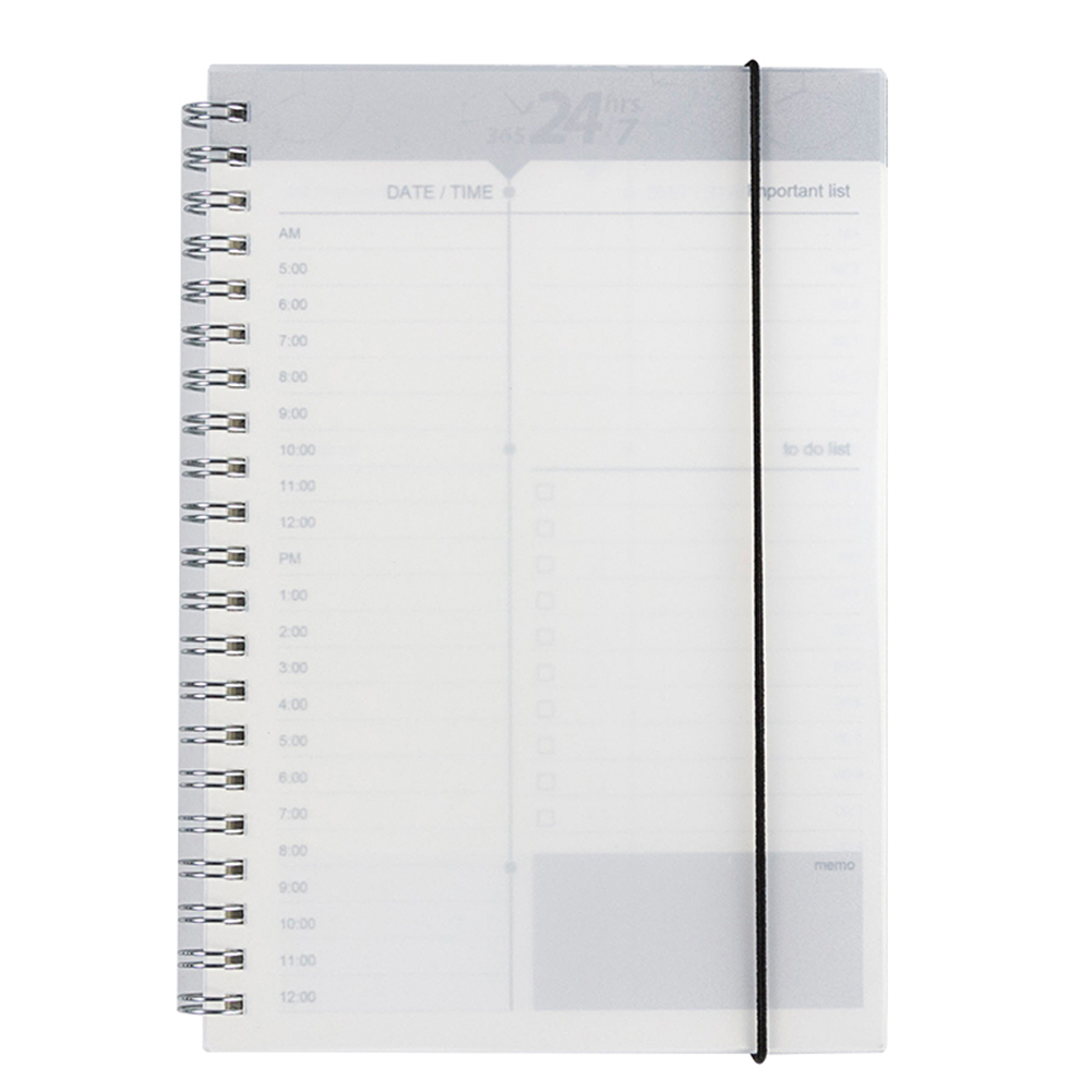 Planlægger notesbog dagligt ugentligt planlægger spiral  a5 notesbog tid memo vigtigt at gøre arrangør dagsorden kontor tidsplan stationær: Kaffe