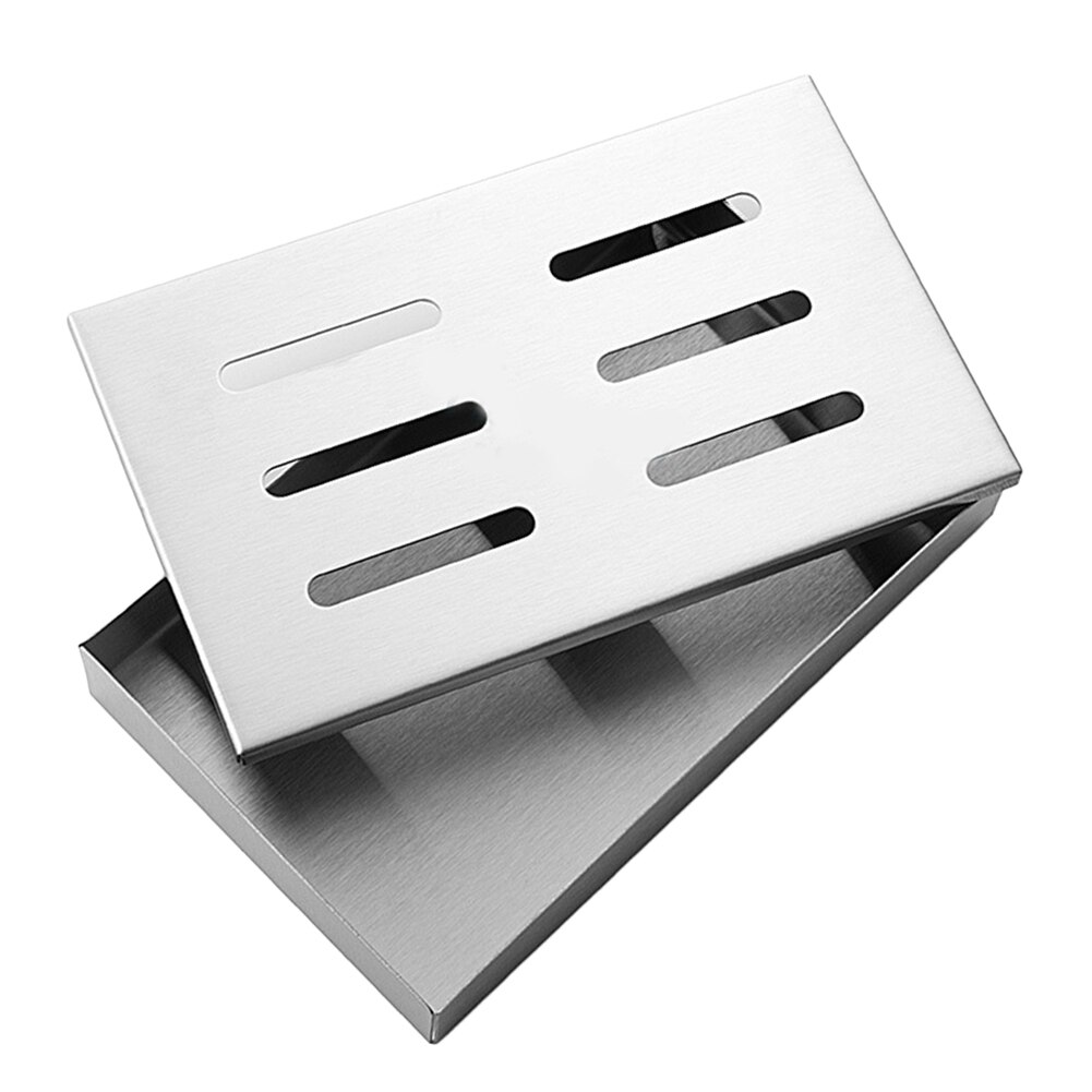 Wood Chips BBQ Smoker Box for Indoor Outdoor Charcoal Gas Barbecue Grill Meat Infused Smoke Flavor Accessories Smoker Box