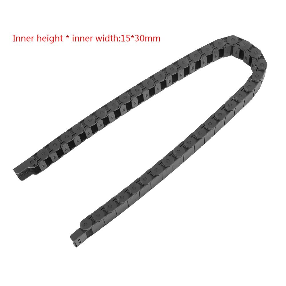 1 Meter Nylon Wire Cable Carrier Drag Chain Strengthen Towline Wire for CNC Router/Engraving Machine Accessory 15mm x 30mm