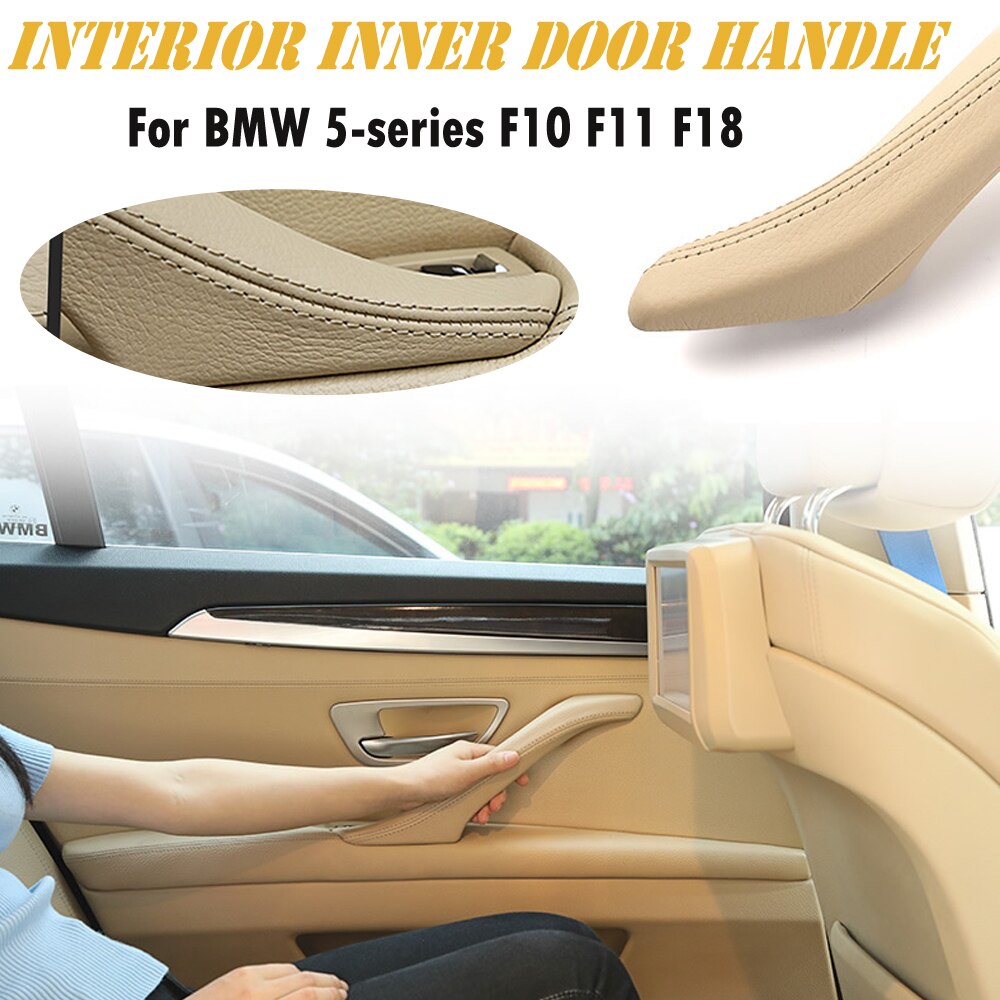 Wnętrze drzwi pasażera skóra uchwyt robić holowania montażbyć winnym dla BMW serii 5 F10 F11 F18 520i 523i 525i 528i 535i