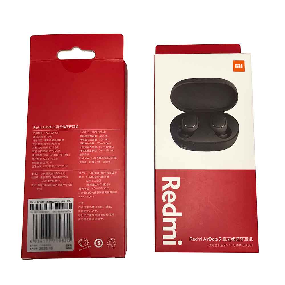 Xiaomi Redmi AirDots 2 TWS Bluetooth 5.0 Noise Reduction with Mic AI Control Redmi AirDots S True Wireless Headset