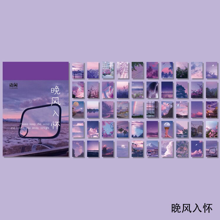 XINAHER 50 unids/set Mini libro rosa de papel Material de basura planificador Scrapbooking decorativo Vintage papel para manualidades DIY: F