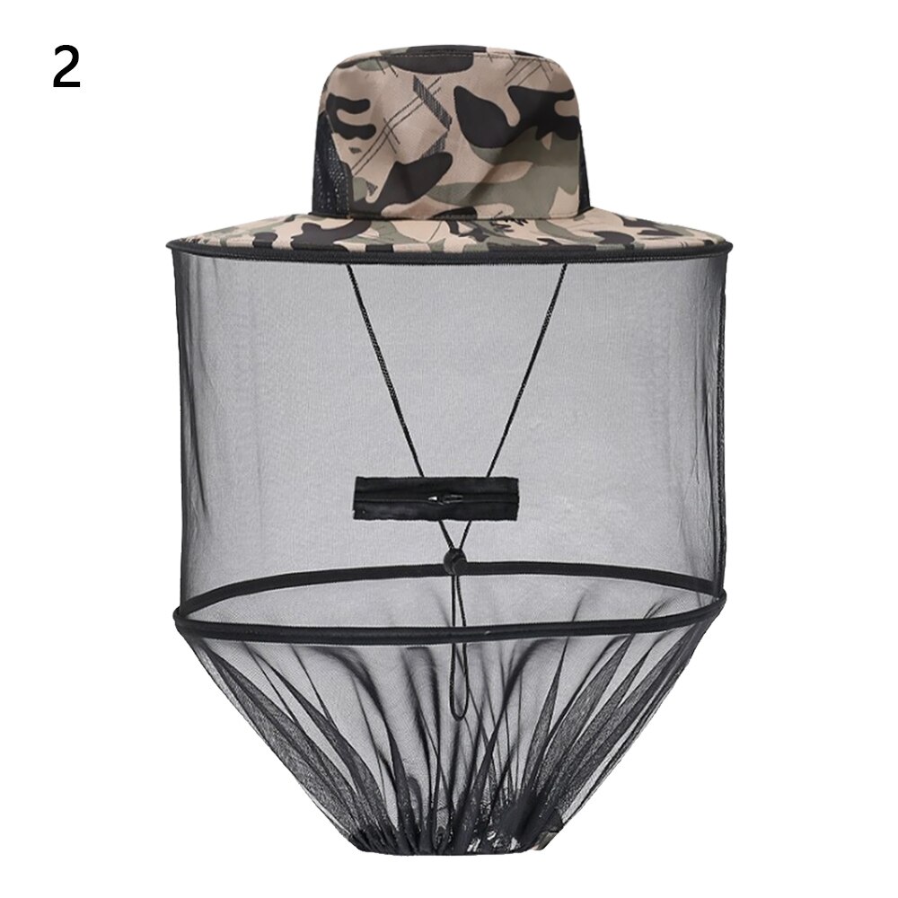 Sombrero antimosquitos plegable Unisex, gorra de pesca con malla oculta, repelente de insectos, protección de abejas, informal, protector solar, para exteriores: 2