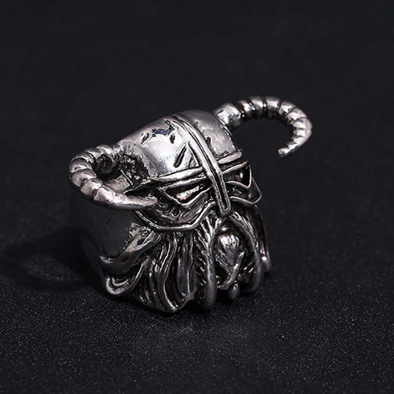 Anillo de guerrero de cuerno vikingo Vintage para hombre, joyería de Caballero de acero inoxidable resistente, estilo nórdico, único, a tienda