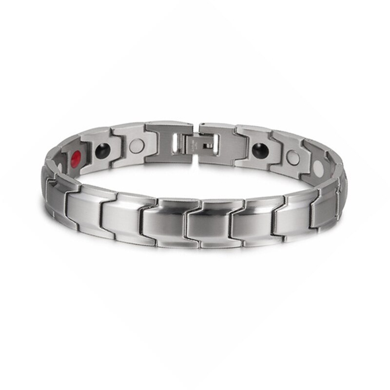 Reloj de pulsera magnético para hombre, pulsera clásica de acero de titanio antironquidos, para el cuidado de la salud, Anti ronquidos, para dormir y Roncar: 04