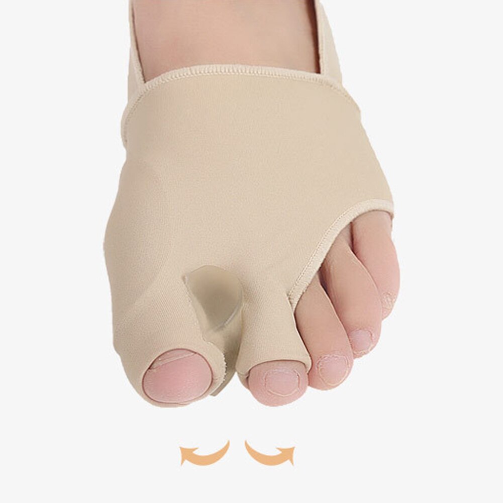 Korjaaja hallux valgus jalkatuki hihnanauha 2 kpl kahden varpaan kohdistus varvas valo ortopedinen säätö iso varpaiden erotin