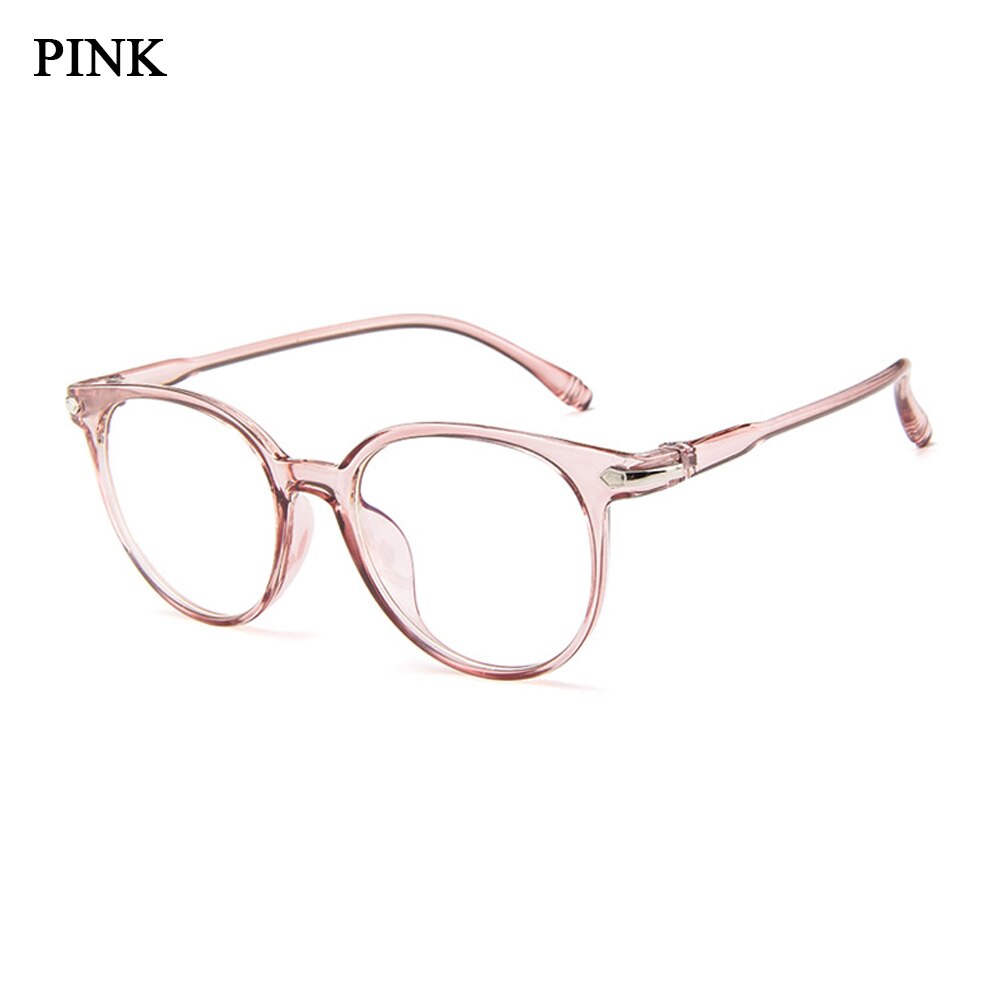 Unisex Blue Light Blocking Eyeglasses Vintage Radiation Protection Computer Gaming Anti Glare Glasses Safety Goggles: C pink