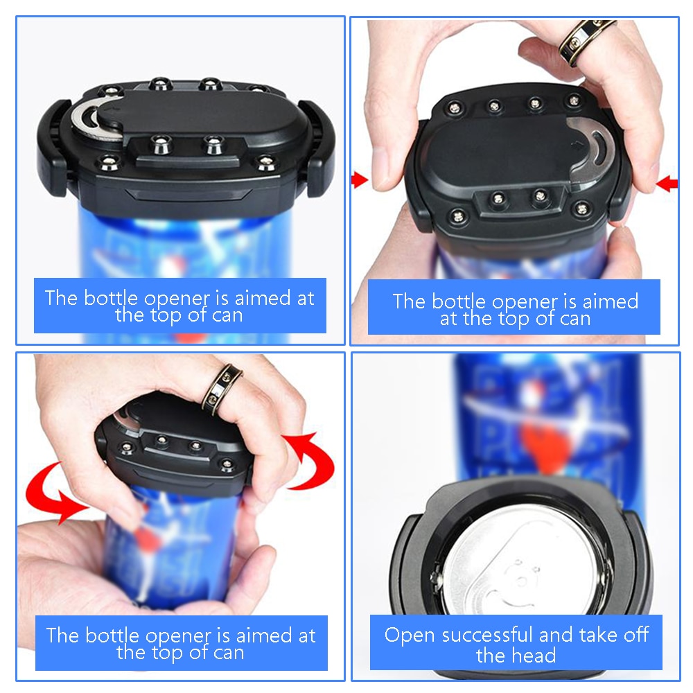 Multifunctional Can Opener Kitchen Opener Can Opener Go Swing Topless Beer Can Opener Beer Bottle Top Drafter