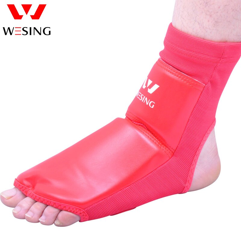 Wesing sanda wushu vristskydd muay thai fotledsskydd boxeo takawondo träningsfotstöd stor storlek mma