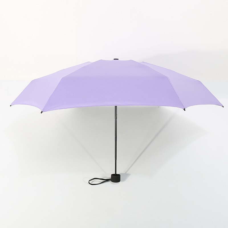 Mini paraguas de bolsillo UV para mujer, paraguas pequeño de 190g, impermeable, para hombre y mujer, sombrilla de viaje para niñas: Purple