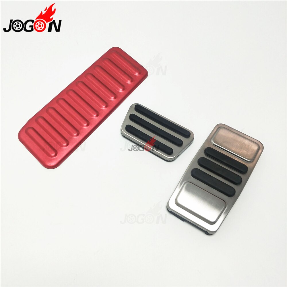 Op Voor Ford Mustang Auto Gaspedaal Voetpedaal Gas Brandstof Brake Plaat Voetsteun Cover Roestvrij staal
