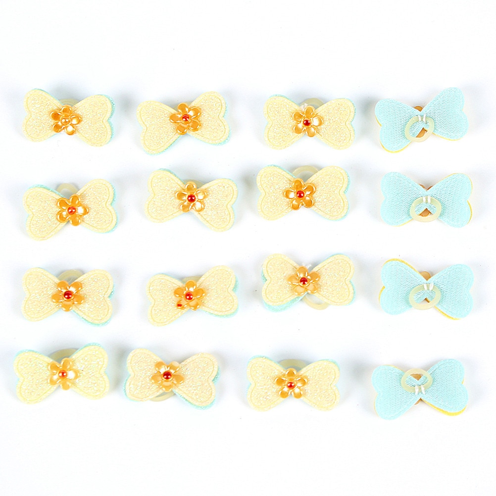 12Pcs Pet Bows Hond Haar Strikken Voor Puppy Yorkshirk Kleine Honden Haaraccessoires Grooming Bows Elastiekjes Hond Bows dierbenodigdheden: AI-21032404C4