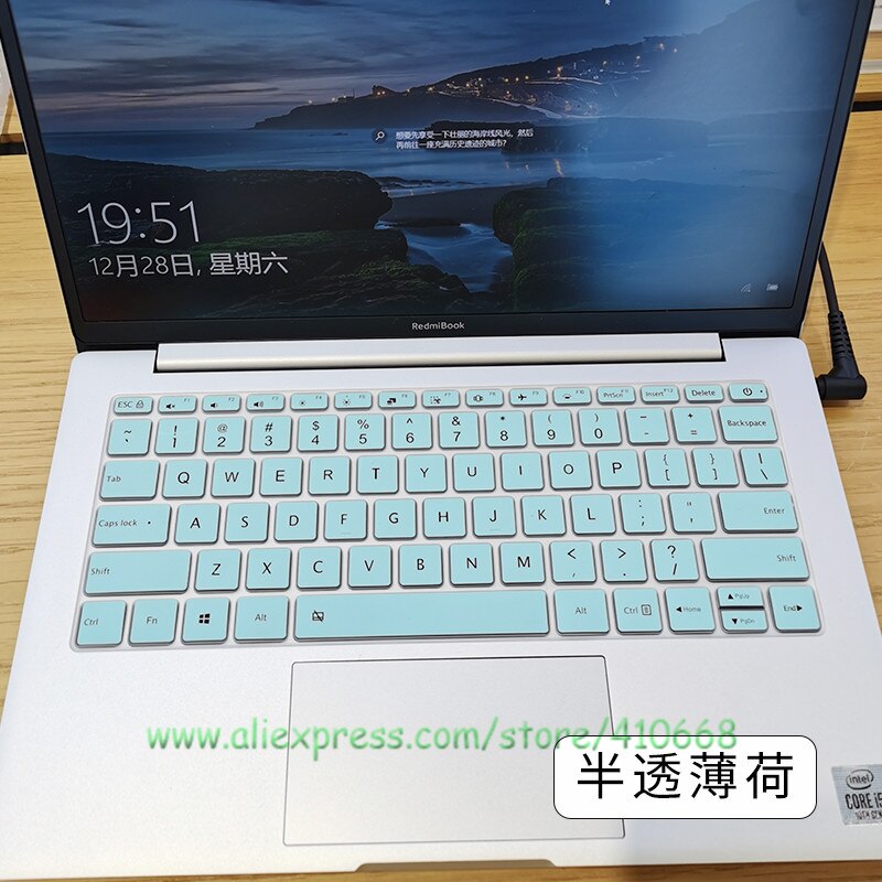 Per RedmiBook Pro 14 14 pollici/Xiaomi Mi redmibook 14 ii / RedmiBook 14 &quot;copertura della tastiera del computer portatile protezione della pelle Silicone: Sky blue